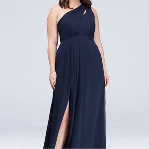 David’s Bridal One-Shoulder dress